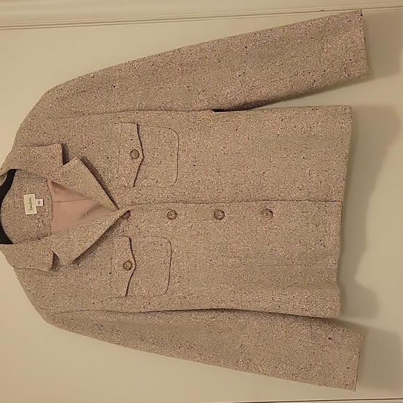 Timeless Neiman Marcus Beige/Brown Tweed Blazer - Picture 1 of 2